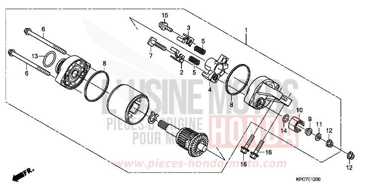 STARTER MOTOR for Varadero 125 SHASTA WHITE (NH138) from 2010